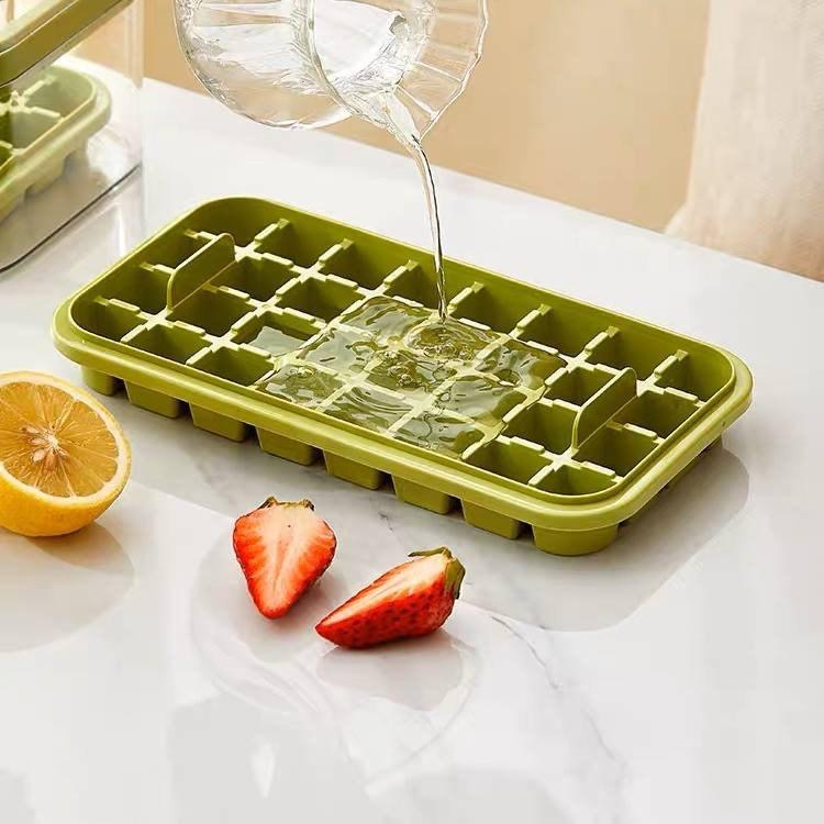 صينية مكعبات ثلج أكريليك مع صندوق تخزين – ICE LATTICE