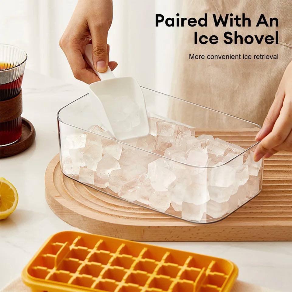 صينية مكعبات ثلج أكريليك مع صندوق تخزين – ICE LATTICE