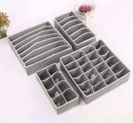 منظم الملابس الداخلية والشرابات الرباعي