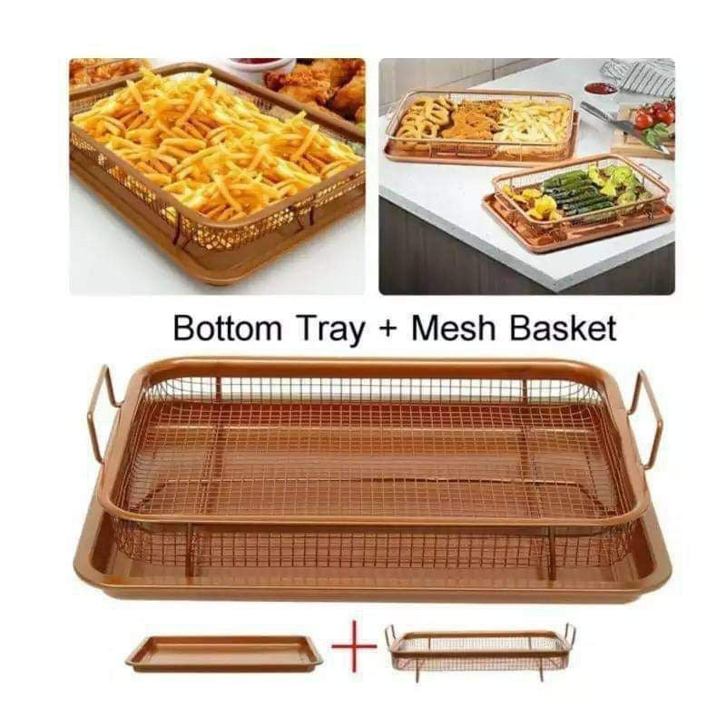 صينية سفلية مع سلة شبكية