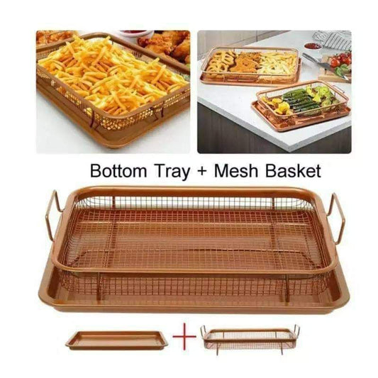 صينية سفلية مع سلة شبكية