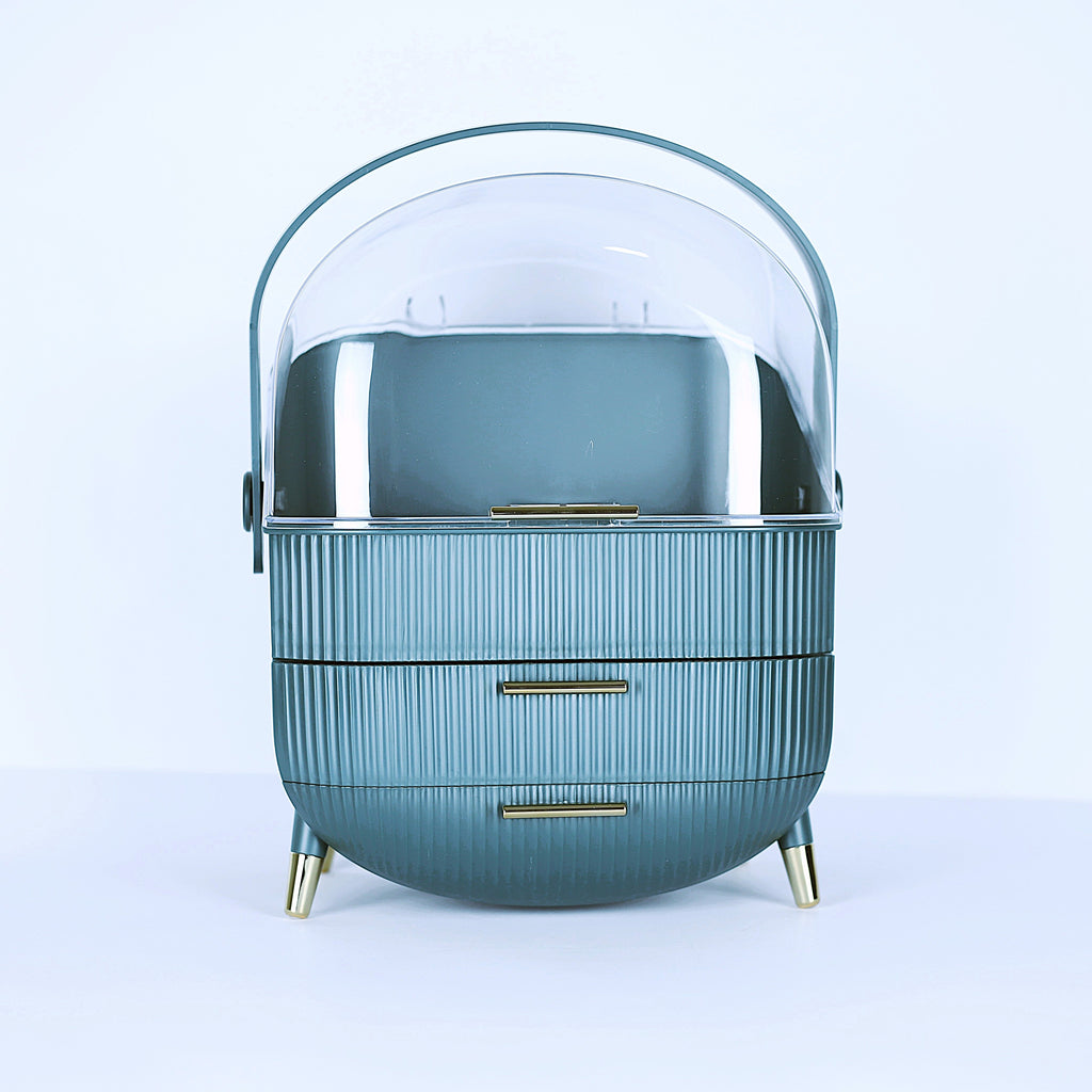 منظم مكياج dark green