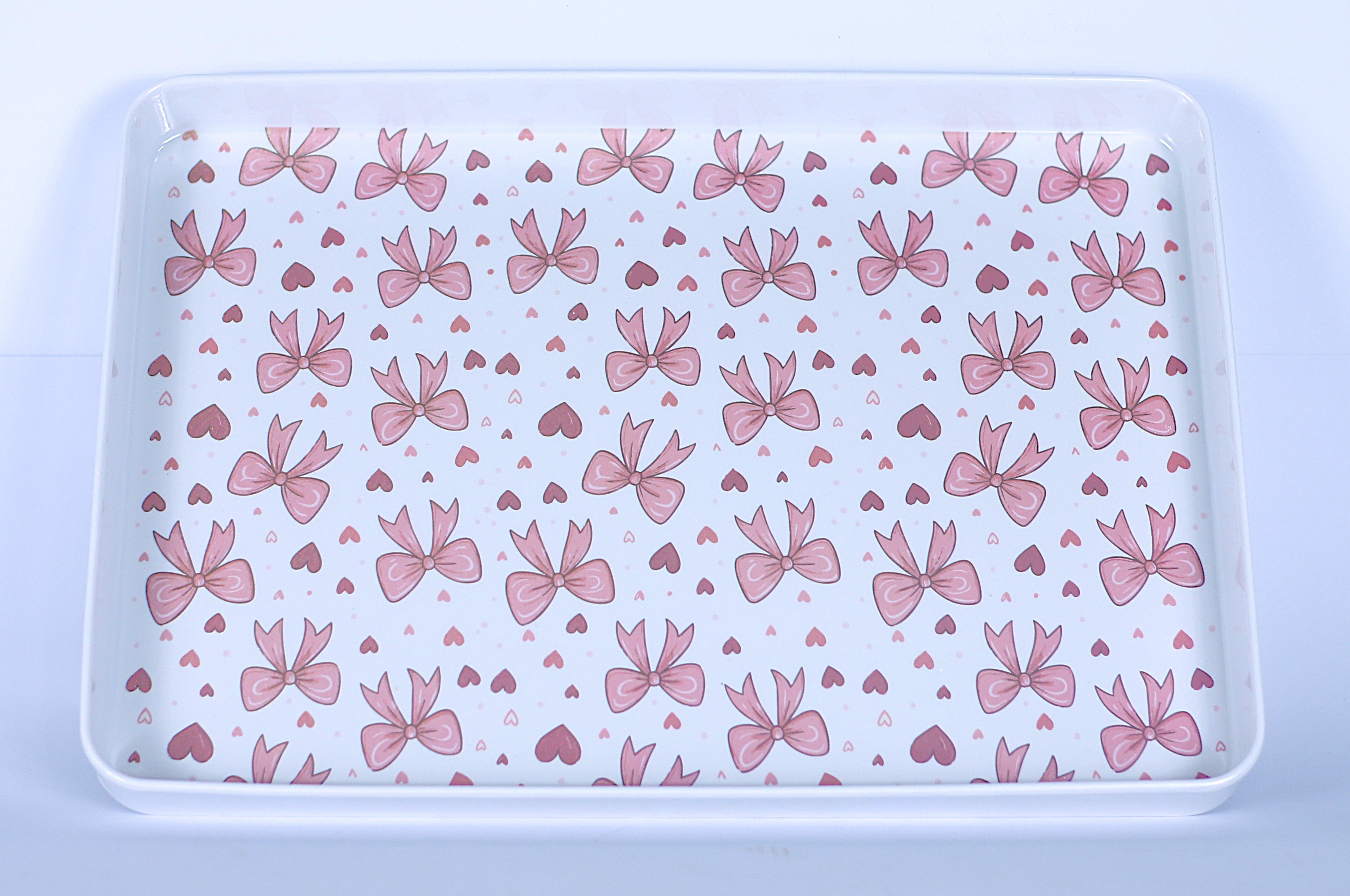 طقم صواني "فيونكة" مستطيل - 3 مقاسات مختلفة