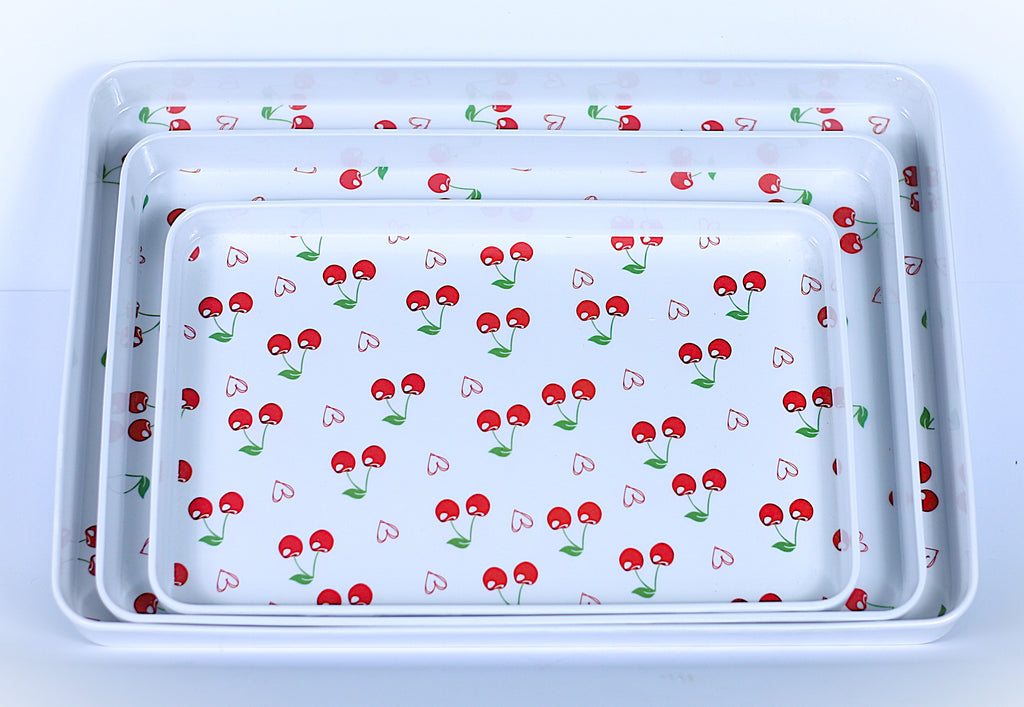 طقم صواني "كريز" مستطيل - 3 مقاسات مختلفة