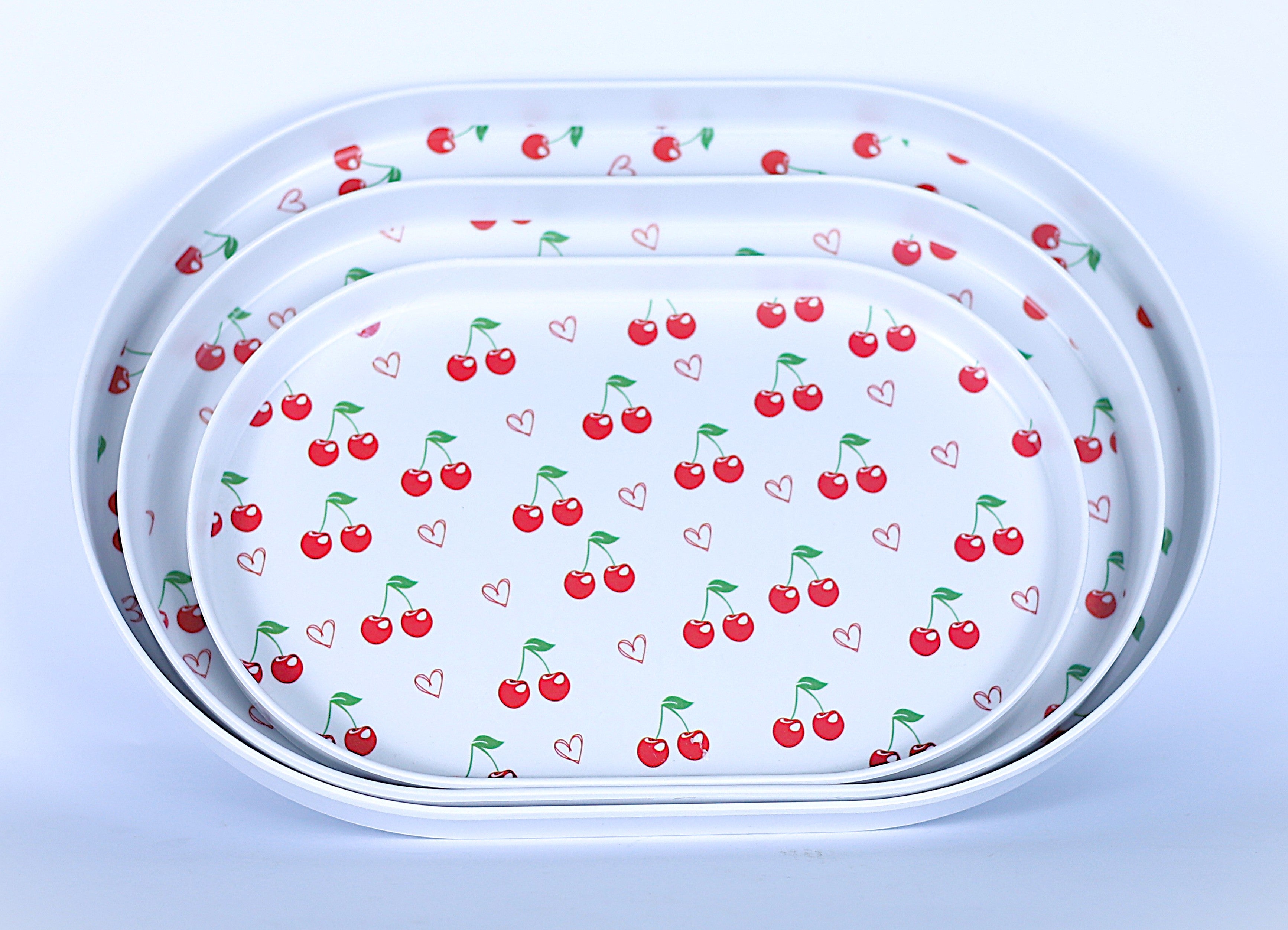 طقم صواني "كريز" بيضاوي - 3 مقاسات مختلفة