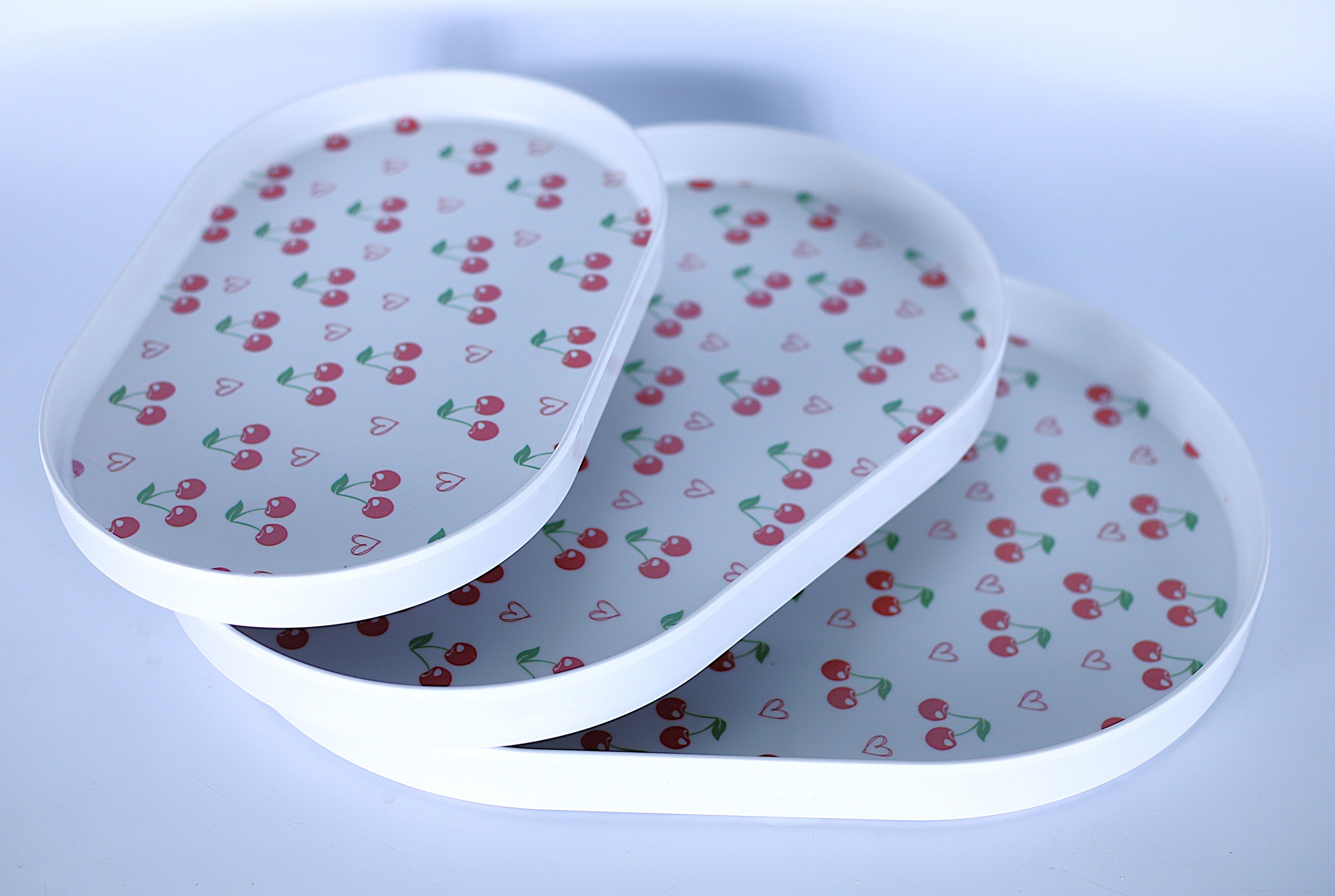 طقم صواني "كريز" بيضاوي - 3 مقاسات مختلفة