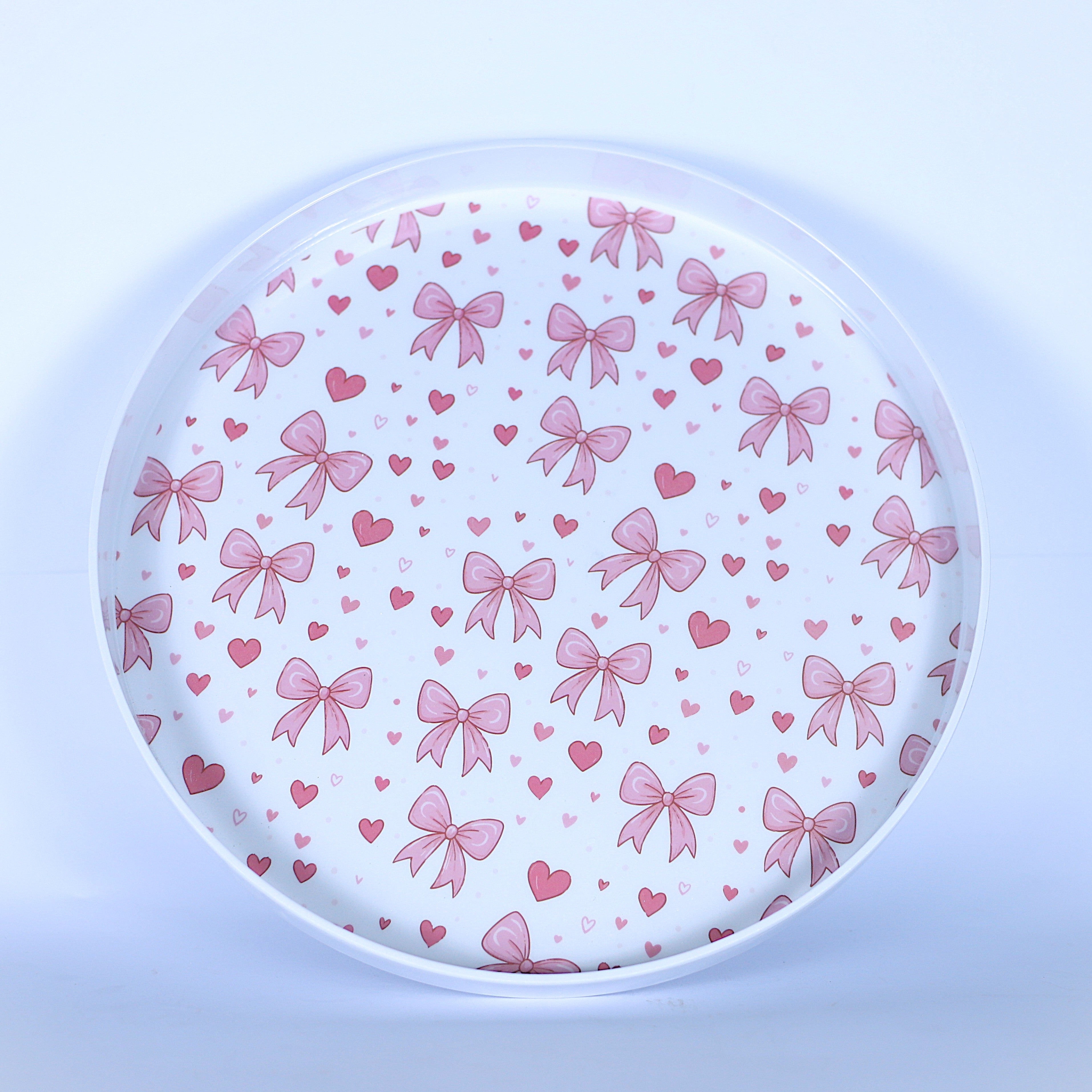 طقم صواني "فيونكة" دائري - 3 مقاسات مختلفة