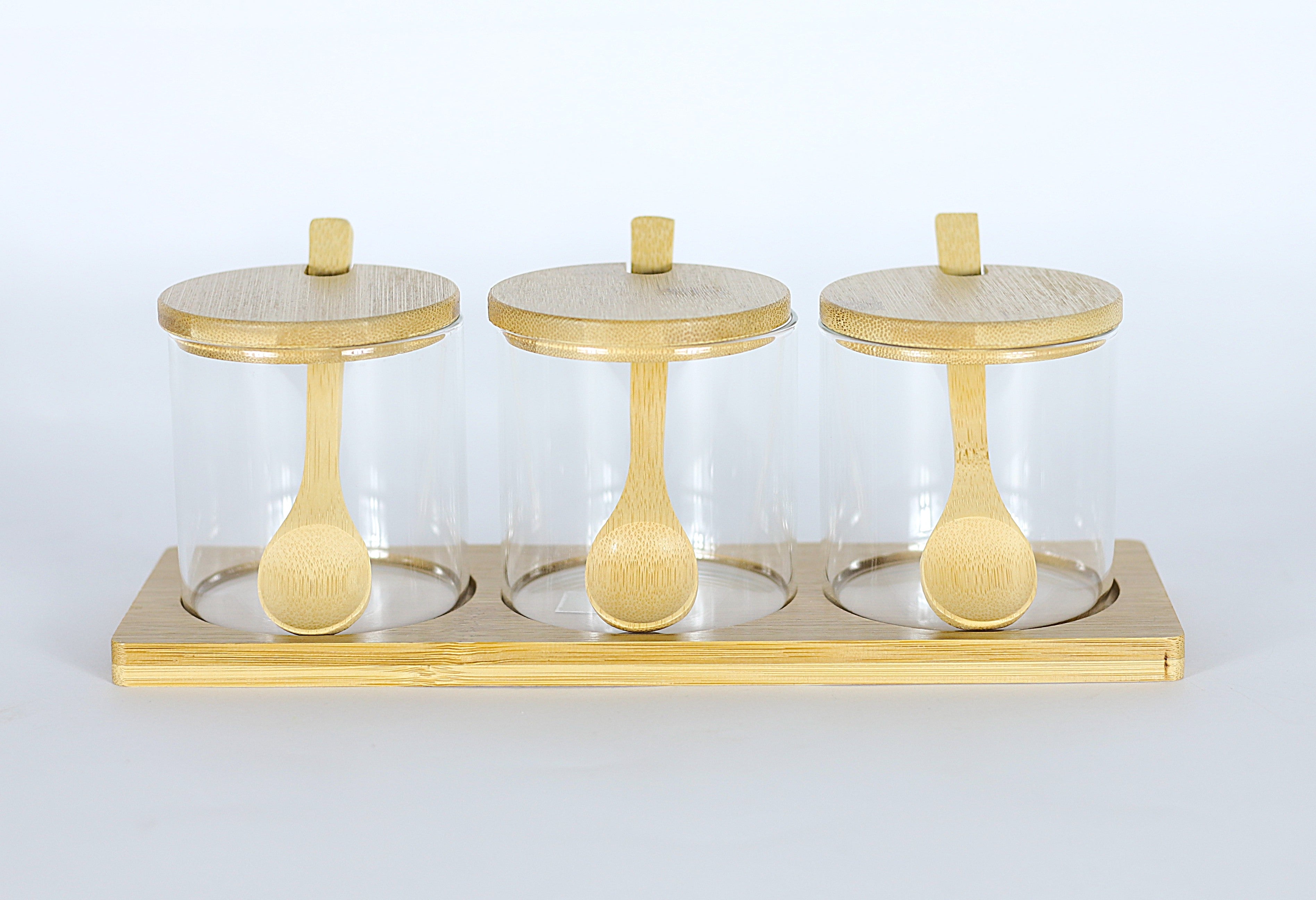 طقم توابل زجاج 3 قطع