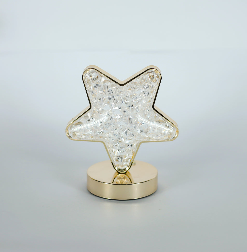 أباجورة كريستال LED تصميم نجمة