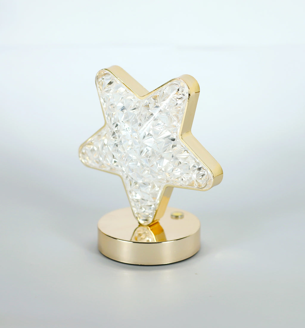 أباجورة كريستال LED تصميم نجمة