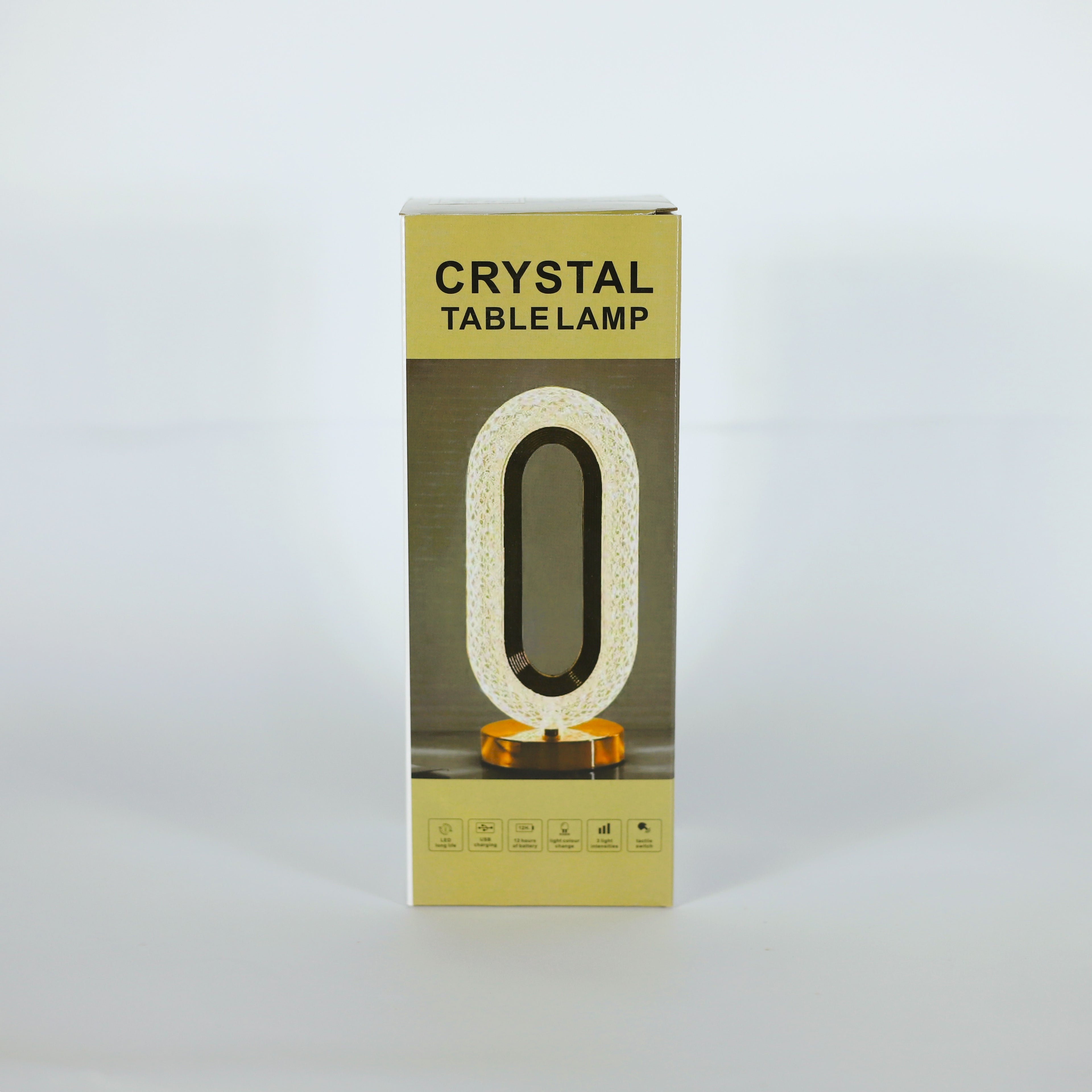 أباجورة كريستال مودرن بيضاوية