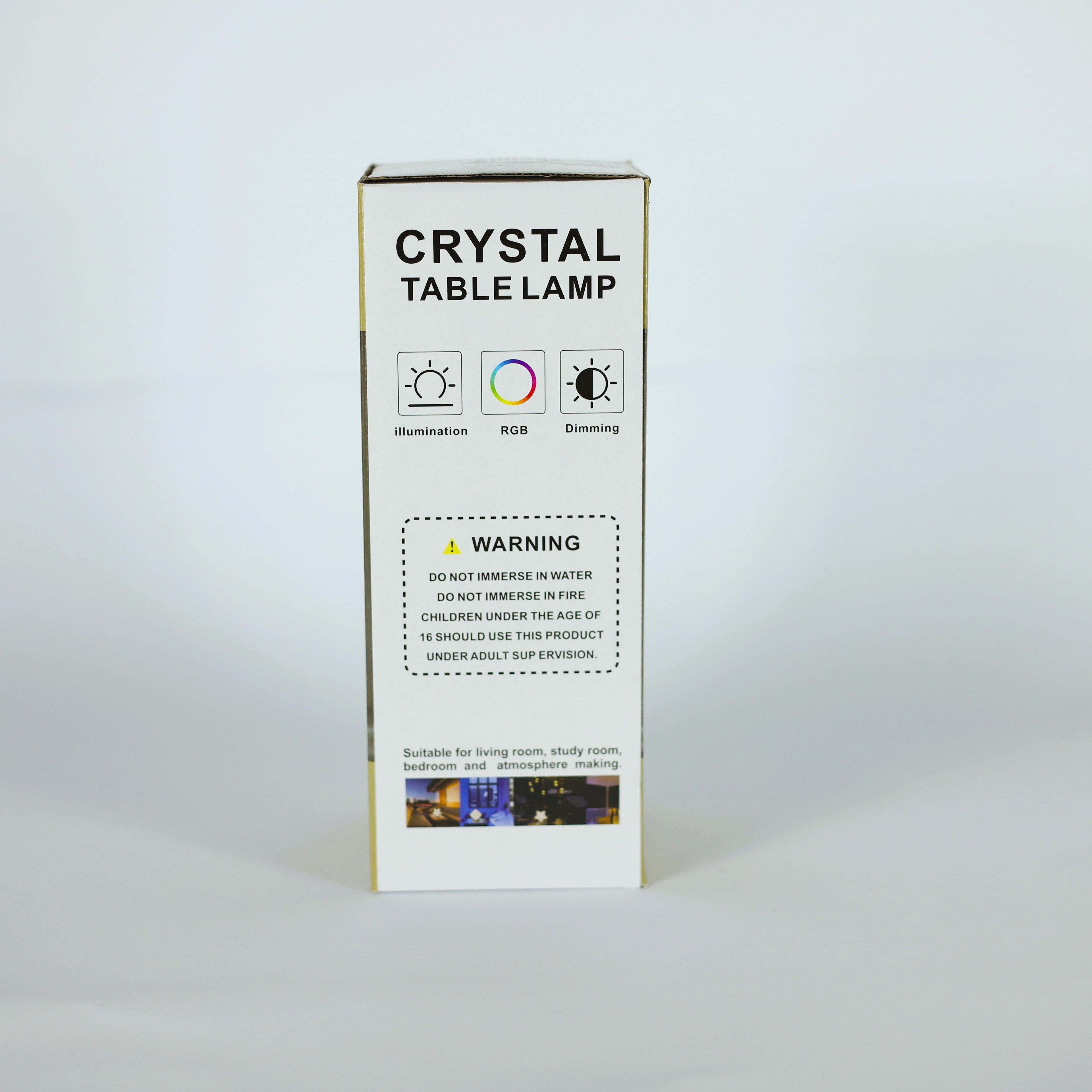 أباجورة كريستال مودرن بيضاوية