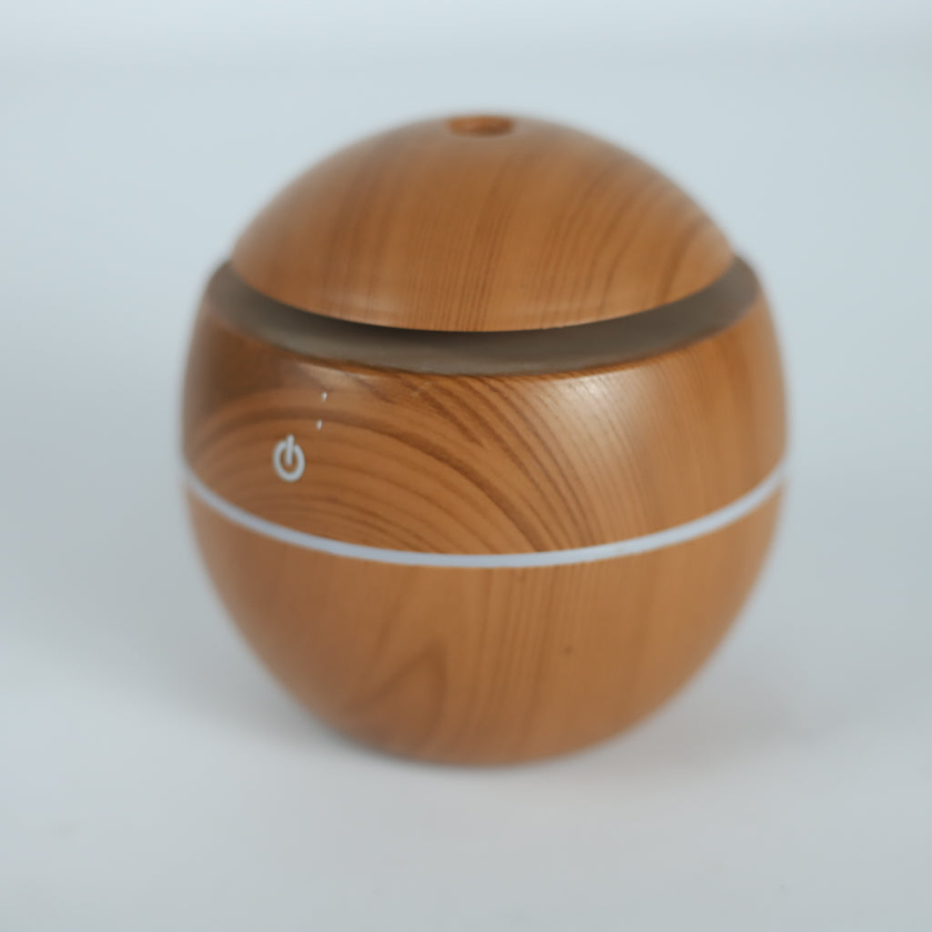 فواحة وموزع عطري خشبي كروي LED